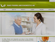 Tablet Screenshot of makspharma.com